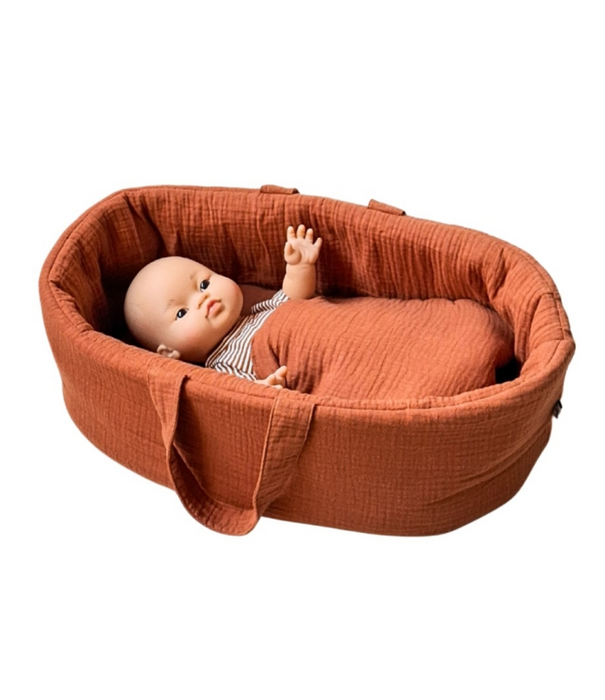 Hollie Hollie - Poppendraagmand Caramel