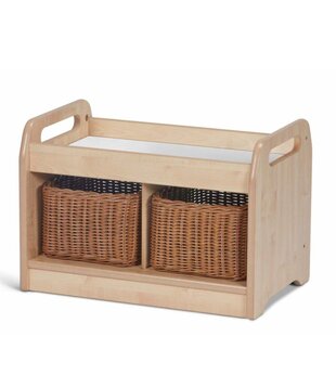 Toyshelf met Spiegel en Manden Klein