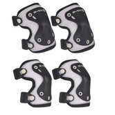 Micro - Knie- en Elleboogbeschermers - Zwart/Refecterend