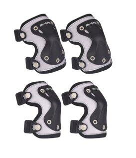 Micro Knie- en Elleboogbeschermers  - Zwart/Reflecterend