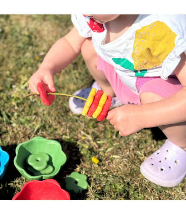 Yellow Door Yellow Door - Stenen Speelbakjes met Bloemen (20-delig)