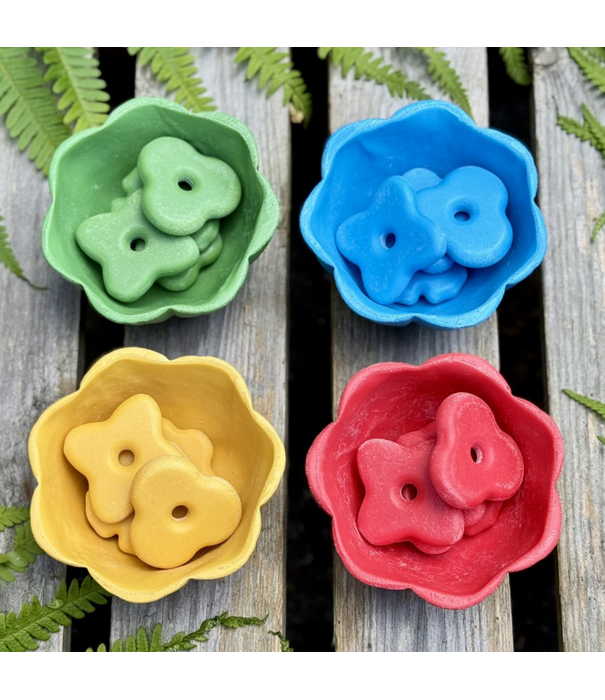 Yellow Door Yellow Door - Stenen Speelbakjes met Bloemen (20-delig)