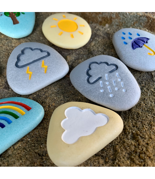 Yellow Door Yellow Door - Sensorische Speelstenen Weer (10-delig)