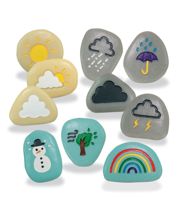 Yellow Door Yellow Door - Sensorische Speelstenen Weer (10-delig)