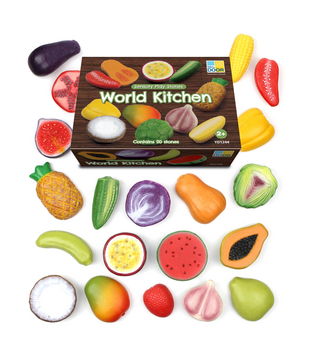 Sensorische Speelstenen Wereldkeuken (20-delig)