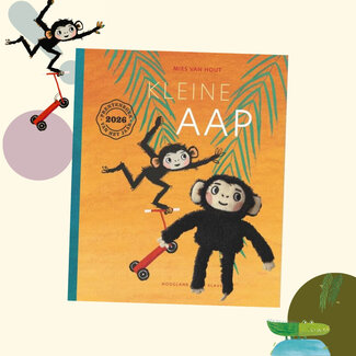 Hoogland & Van Klaveren Boek - Kleine Aap met Knuffeltje | 3+