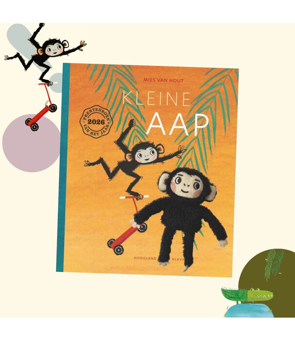 Hoogland & Van Klaveren Boek - Kleine Aap met Knuffeltje | 3+