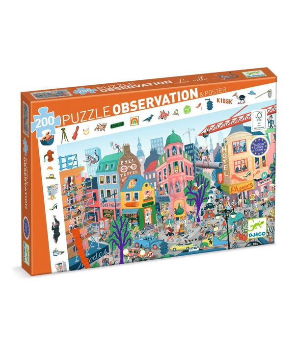 Djeco Djeco - Puzzel De Stad | 6+