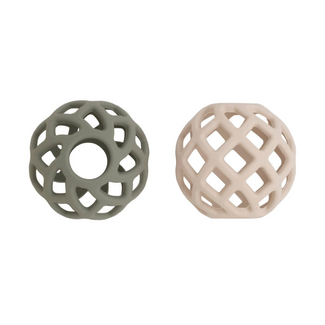 Baby's Only Grijpbal Urban Green & Warm Linen | 2-pack