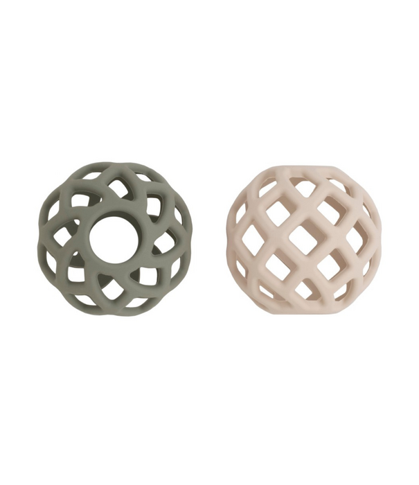 Baby's Only Baby's Only - Grijpbal Urban Green & Warm Linen | 2-pack