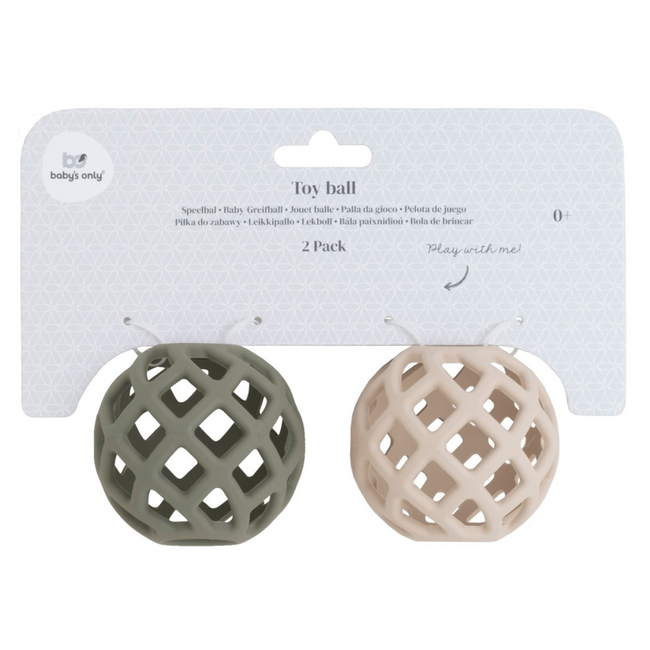 Baby's Only - Grijpbal Urban Green & Warm Linen | 2-pack