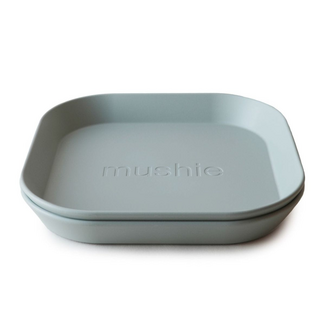 Mushie Bord Vierkant - Sage (2-delig)