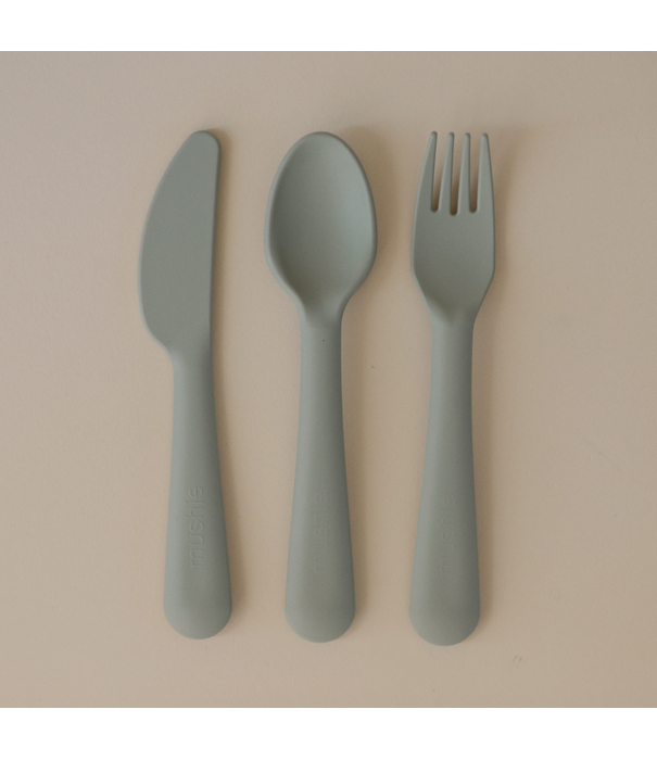 Mushie Mushie - Bestekset - Sage (3-delig)