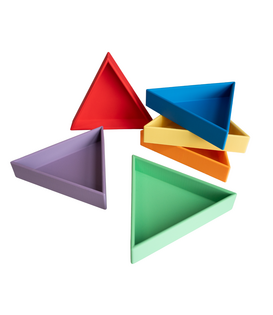 Mandigo Inlegdriehoeken Set Regenboog (6-delig)