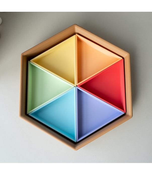 Grennn - Mandigo Inlegdriehoeken Set Pastel (6-delig)