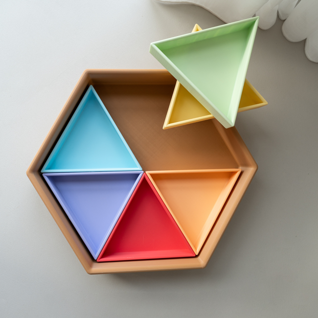 Grennn - Mandigo Inlegdriehoeken Set Pastel (6-delig)