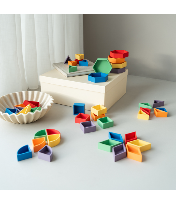 Grennn - Mandigo Speelbakjes Mega Set Regenboog (42-delig)