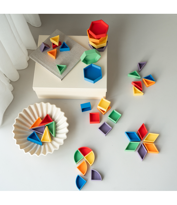 Grennn - Mandigo Speelbakjes Mega Set Regenboog (42-delig)