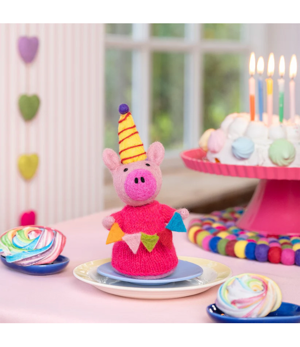 Sjaal met Verhaal Sjaal met Verhaal - Feestvarken Roze