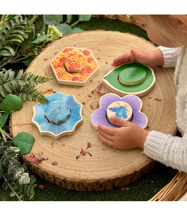 Yellow Door Yellow Door - Houten Puzzel Insecten (8-delig)