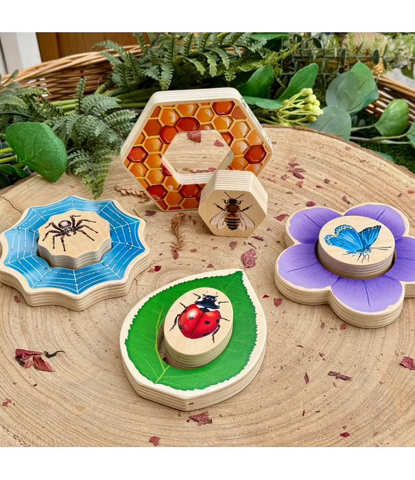 Yellow Door Yellow Door - Houten Puzzel Insecten (8-delig)