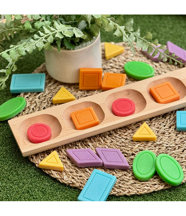 Yellow Door Yellow Door - Sensorische Speelstenen Vormen & Kleuren (24-delig)