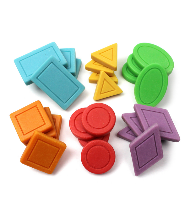 Yellow Door Yellow Door - Sensorische Speelstenen Vormen & Kleuren (24-delig)