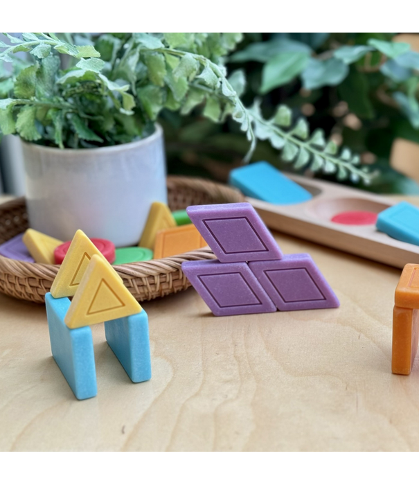 Yellow Door Yellow Door - Sensorische Speelstenen Vormen & Kleuren (24-delig)