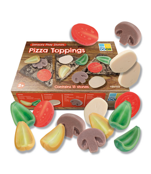 Sensorische Speelstenen Pizza Toppings (15-delig)