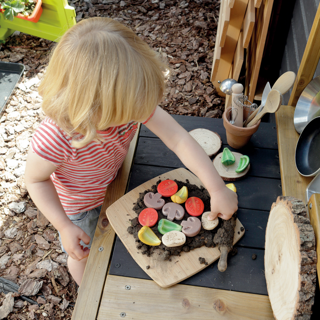 Yellow Door - Sensorische Speelstenen Pizza Toppings (15-delig)