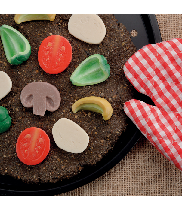 Yellow Door Yellow Door - Sensorische Speelstenen Pizza Toppings (15-delig)