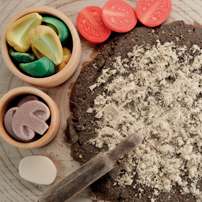 Yellow Door - Sensorische Speelstenen Pizza Toppings (15-delig)
