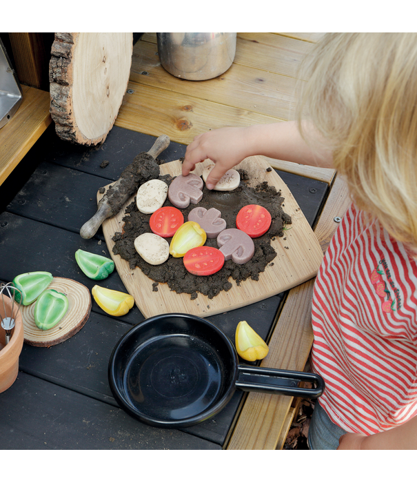 Yellow Door Yellow Door - Sensorische Speelstenen Pizza Toppings (15-delig)