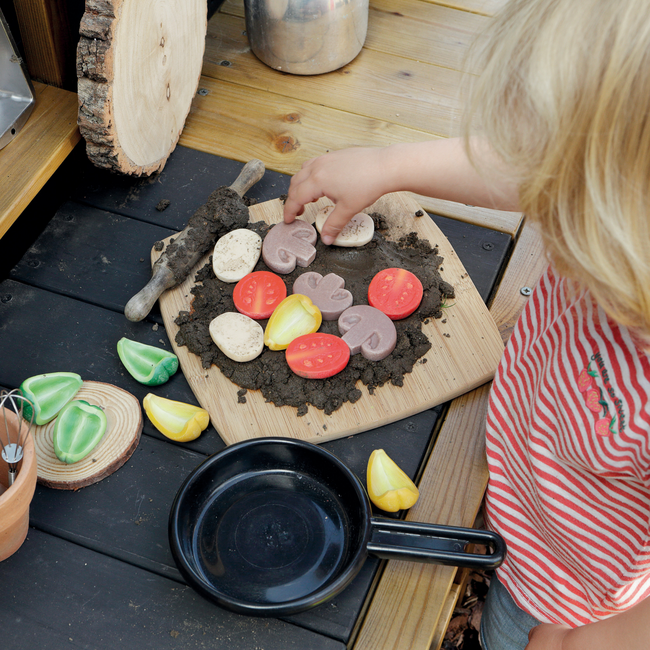 Yellow Door - Sensorische Speelstenen Pizza Toppings (15-delig)