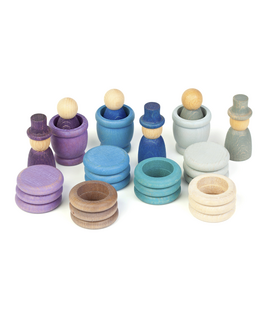 Houten Nins met Bakjes, Ringen & Schijven - Winter (27-delig)