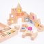 Tickit - Houten Bouwset met Transparante Stenen Huisjes (40-delig)