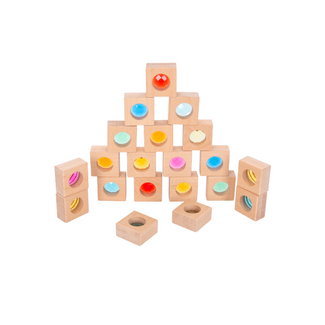  TickiT Houten Caleidoscoop Bouwstenen (20-delig)