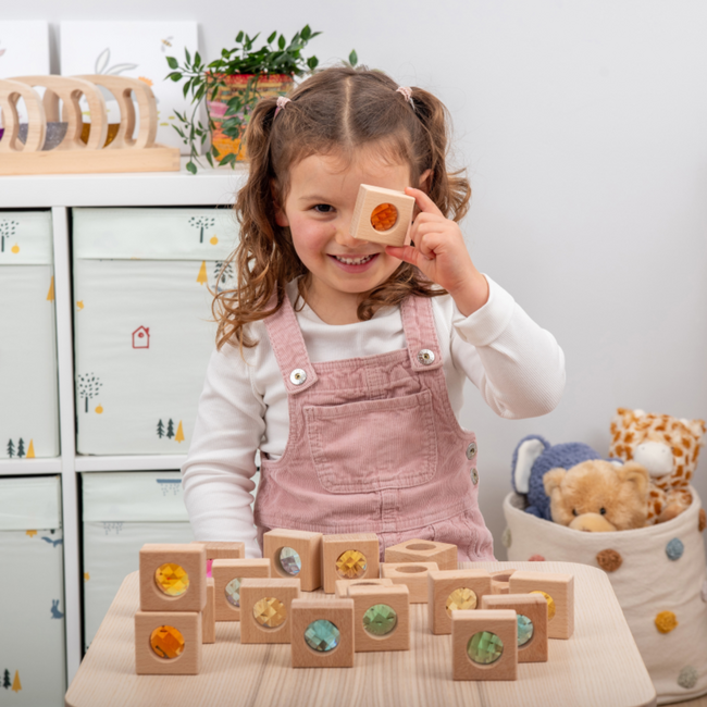 Tickit - Houten Caleidoscoop Bouwstenen (20-delig)