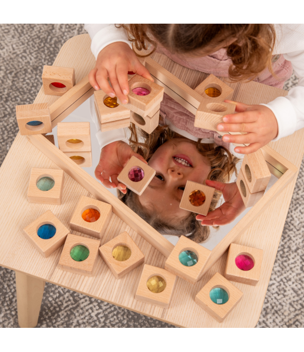 TickiT Tickit - Houten Caleidoscoop Bouwstenen (20-delig)