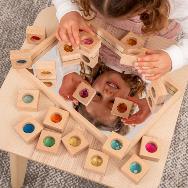 Tickit - Houten Caleidoscoop Bouwstenen (20-delig)