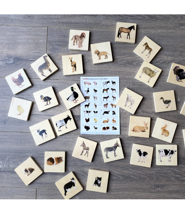 TickiT Tickit - Houten Dieren Match Spel (28-delig)