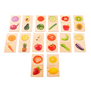 Tickit - Houten Fruit & Groente Match Spel (28-delig)