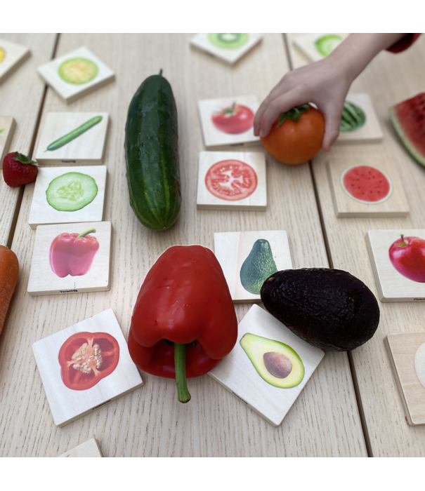TickiT Tickit - Houten Fruit & Groente Match Spel (28-delig)
