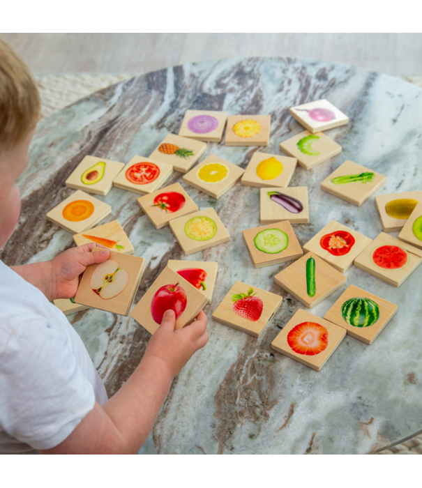 TickiT Tickit - Houten Fruit & Groente Match Spel (28-delig)