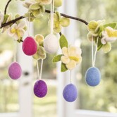 Sjaal met Verhaal - Paashangers Violettinten (6-delig)