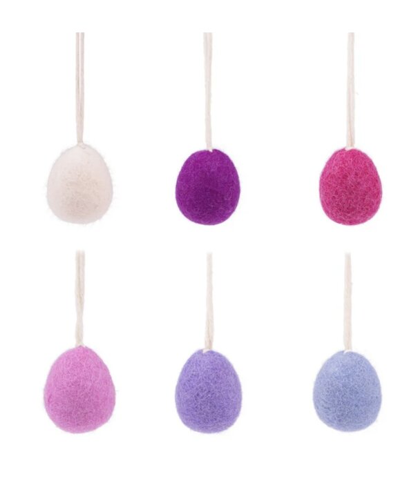 Sjaal met Verhaal Sjaal met Verhaal - Paashangers Violettinten (6-delig)