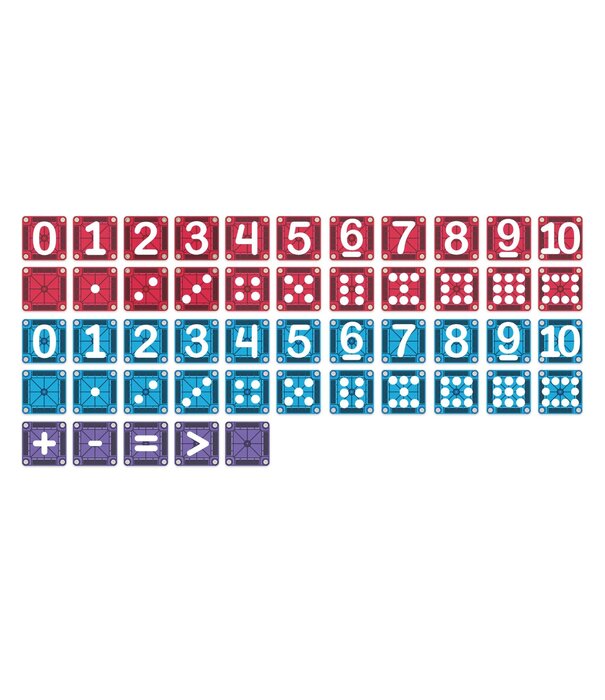 Magna-Tiles Magna-Tiles -  MicroMags Magnetische Cijfers (56-delig)