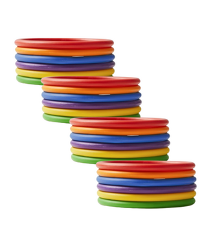 Activiteitenringen Regenboog tinten (24-delig)