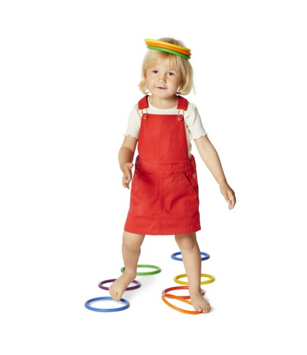 Gonge Gonge - Activiteitenringen Regenboog tinten (24-delig)