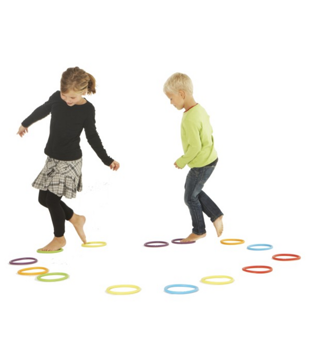 Gonge Gonge - Activiteitenringen Regenboog tinten (24-delig)